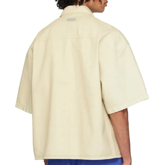 Beige B1ARCHIVE Camp Denim Shirt Back