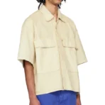 Beige B1ARCHIVE Camp Denim Shirt Side