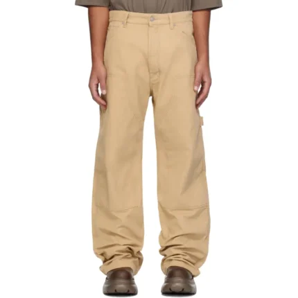 Beige B1ARCHIVE Wide Leg Carpenter Trousers