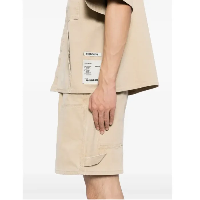 Beige B1ARCHIVE Workwear Shirt Side