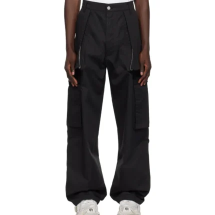 Black B1archive Wide Leg Cargo Pants