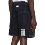 Black B1ARCHIVE Carpenter Denim Shorts Back