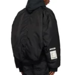 Black B1ARCHIVE Cropped Oversized Bomber Jacket Back