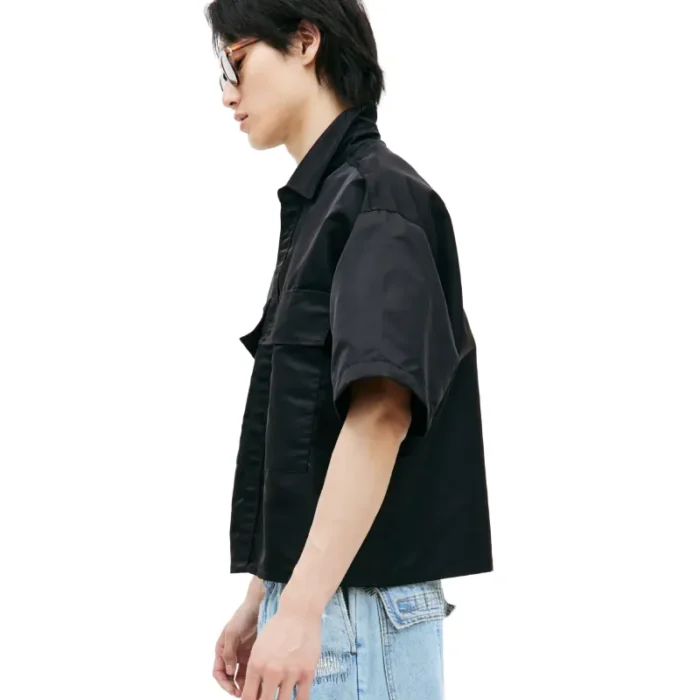 Black B1ARCHIVE Nylon Shirt Side