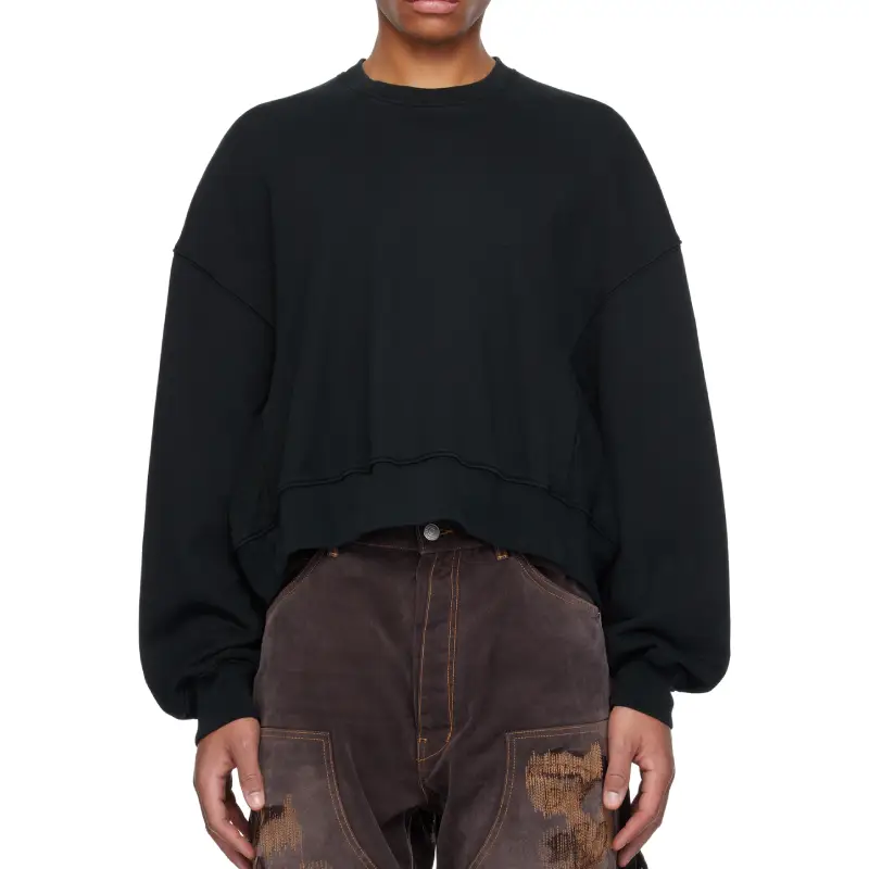 Black B1ARCHIVE Oversized Crewneck Sweatshirt