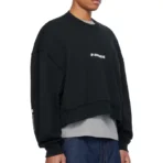 Black B1ARCHIVE Oversized Crewneck Sweatshirt Side