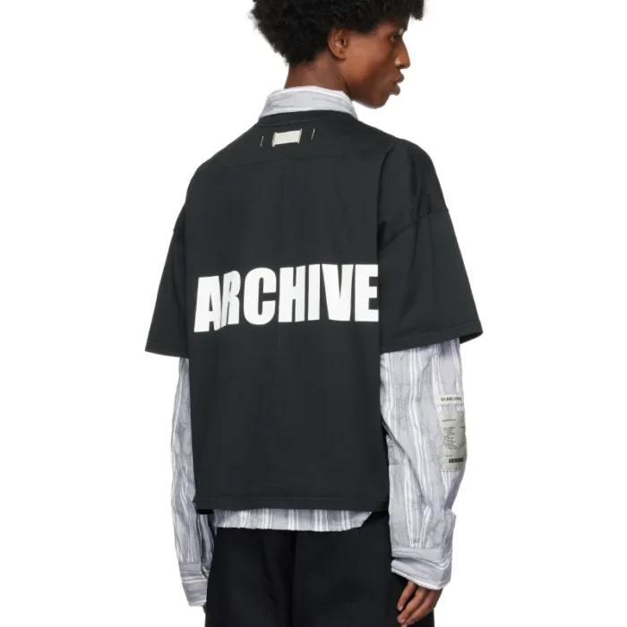 Black B1ARCHIVE Printed-Logo T-shirt Back