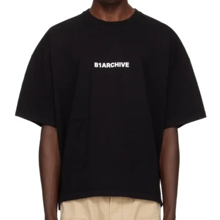 Black B1ARCHIVE Logo Printed T-Shirt