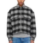 Black B1ARCHIVE Quilted Zip-Up Flap Pocket Jacket