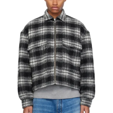 Black B1ARCHIVE Quilted Zip-Up Flap Pocket Jacket
