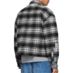 Black B1ARCHIVE Quilted Zip-Up Flap Pocket Jacket Back