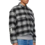 Black B1ARCHIVE Quilted Zip-Up Flap Pocket Jacket Side