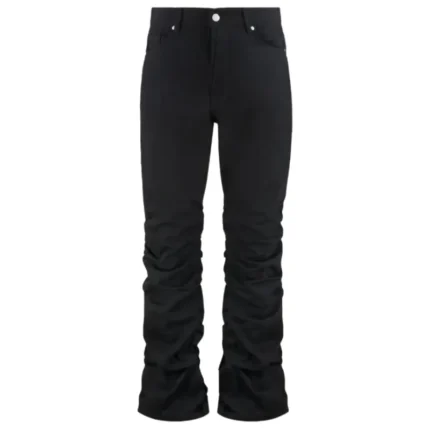 Black B1ARCHIVE Rouched-Detail Jeans