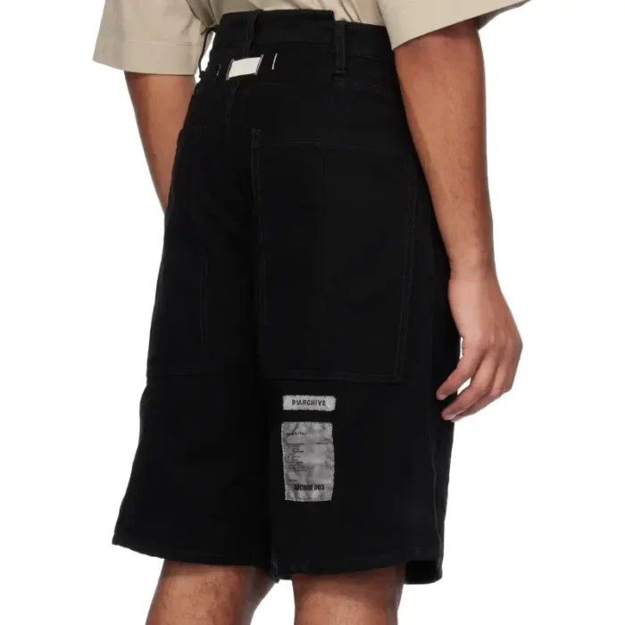 Black B1ARCHIVE Skater Denim Shorts Back