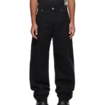 Black B1ARCHIVE Wide Leg Denim Jeans