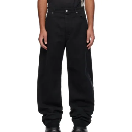 Black B1ARCHIVE Wide Leg Denim Jeans