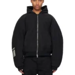 Black B1ARCHIVE Workwear Seamless Hooded Zip-Up Jacket