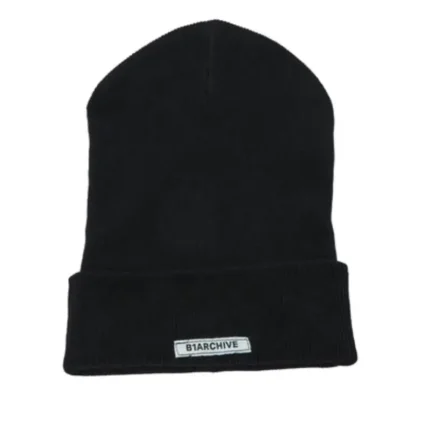 Black B1archive Logo Beanie Hat