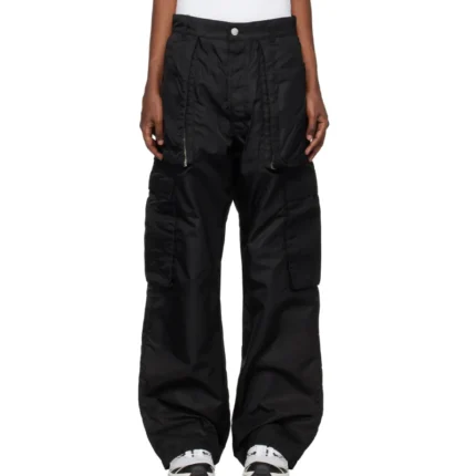 Black B1archive Wide Leg Nylon Cargo Pants