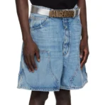 Blue B1ARCHIVE Carpenter Denim Shorts Side