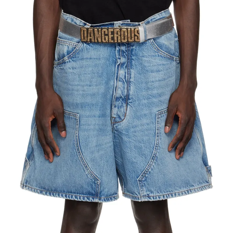 Blue B1ARCHIVE Carpenter Denim Shorts