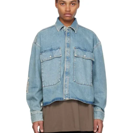 Blue B1ARCHIVE Flap Pocket Denim Shirt