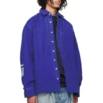 Blue B1ARCHIVE Oversized Long Sleeve Shirt Side