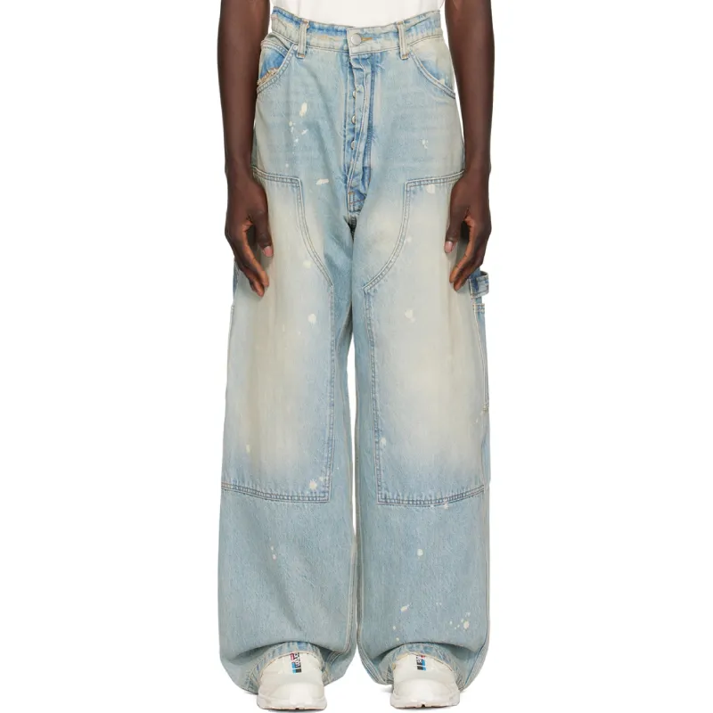 Blue B1ARCHIVE Paneled Denim Jeans