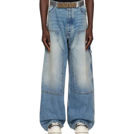 Blue B1ARCHIVE Paneled Jeans