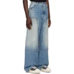 Blue B1ARCHIVE Paneled Jeans Side