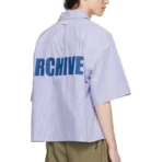 Blue B1ARCHIVE Striped Shirt Back