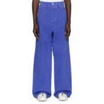 Blue B1ARCHIVE Wide Leg 5 Pocket Denim Jeans