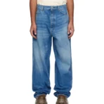Blue B1ARCHIVE Wide Leg Jeans