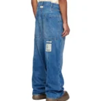 Blue B1ARCHIVE Wide Leg Jeans Back