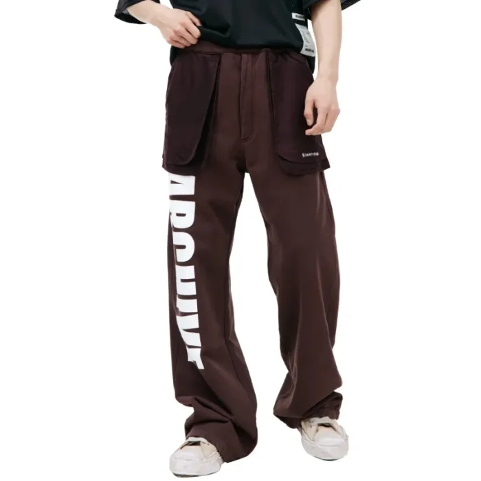 Brown B1ARCHIVE Wide Leg Sweatpants