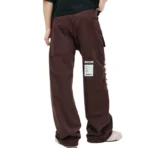 Brown B1ARCHIVE Wide Leg Sweatpants Back