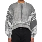 Gray B1ARCHIVE Oversized Crewneck Sweatshirt