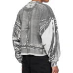 Gray B1ARCHIVE Oversized Crewneck Sweatshirt Back