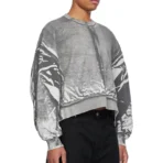 Gray B1ARCHIVE Oversized Crewneck Sweatshirt Side