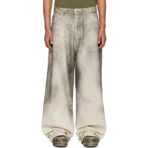 Gray B1ARCHIVE Wide Leg 5 Pocket Jeans