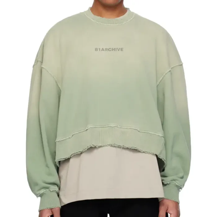 Green B1ARCHIVE Oversized Crewneck Sweatshirt