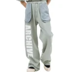 Green B1ARCHIVE Wide Leg Sweatpants