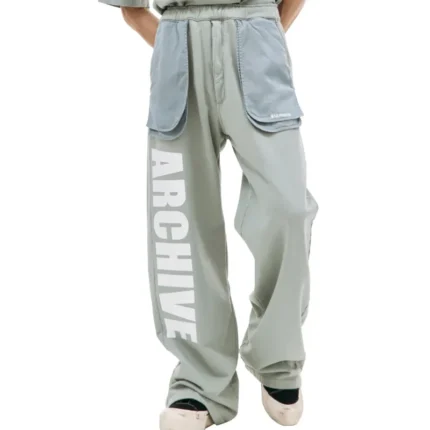 Green B1ARCHIVE Wide Leg Sweatpants