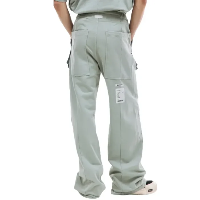 Green B1ARCHIVE Wide Leg Sweatpants Back