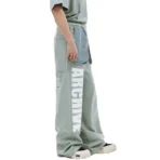 Green B1ARCHIVE Wide Leg Sweatpants Side