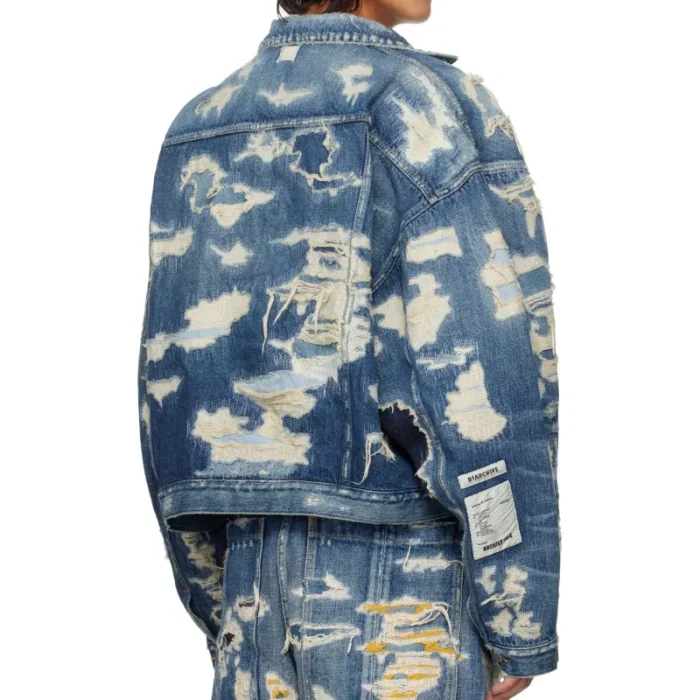 Indigo B1ARCHIVE Trucker Denim Jacket Back