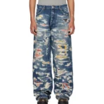 Indigo B1ARCHIVE Wide Leg 5 Pocket Jeans