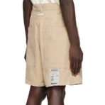 Khaki B1ARCHIVE Carpenter Shorts Back