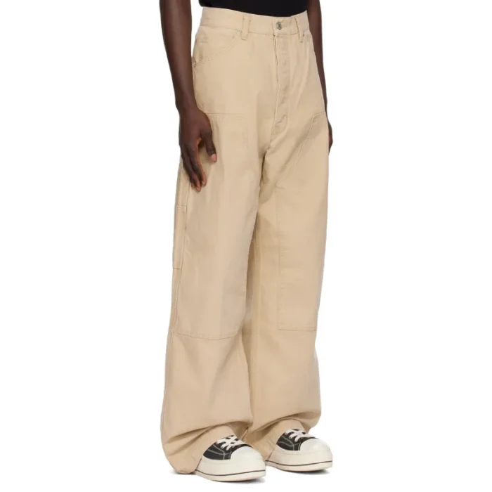 Khaki B1ARCHIVE Paneled Trousers Side
