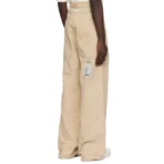 Khaki B1ARCHIVE Wide Leg 5 Pocket Denim Jeans Back
